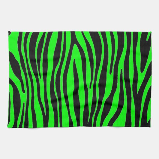 Lindgrünes Zebra Geschirrtuch (Horizontal)