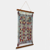 Lindisfarne Gospels Illustriert Manuskript Wandteppich Mit Holzrahmen (Gewinkelt)