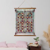 Lindisfarne Gospels Illustriert Manuskript Wandteppich Mit Holzrahmen (Schlafzimmer)