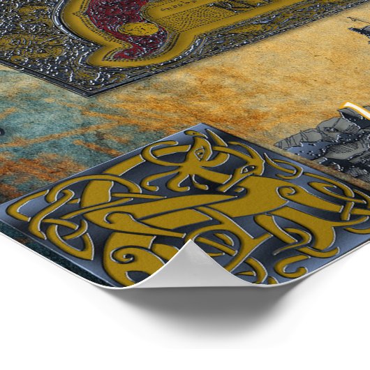 Lindisfarne Gospels Poster (Ecke)