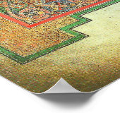 Lindisfarne Gospels Teppichseite A.D. 698 Poster (Ecke)