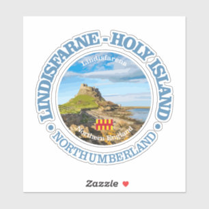 Lindisfarne - Heilige Insel (rd) Aufkleber
