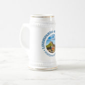 Lindisfarne - Heilige Insel (rd) Bierglas (Vorderseite Links)