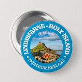 Lindisfarne - Heilige Insel (rd) Button (Vorne & Hinten)