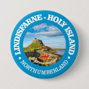 Lindisfarne - Heilige Insel (rd) Button