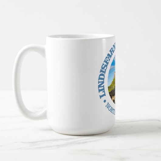 Lindisfarne - Heilige Insel (rd) Kaffeetasse (Links)