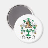 Lindner Familienwappen Magnet (Vorderseite/Rückseite)