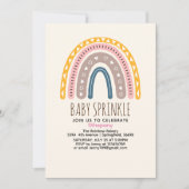 Lindo Arcoiris Boho Acuarela Multicolor Einladung (Vorderseite)