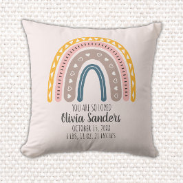 Lindo Arcoiris Boho Acuarela Multicolor  Kissen