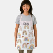 Lindo Arcoiris Boho Acuarela Multicolor Schürze (Insitu)