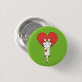Lindo Gatito aferrado al amor. Gato, cat, kitten. Button (Vorne & Hinten)