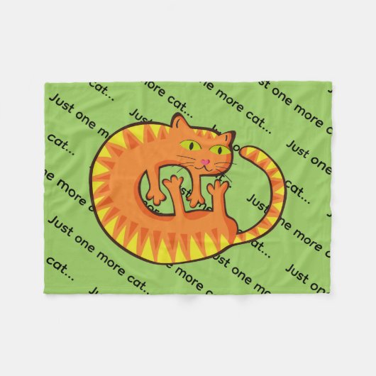 Lindo Gato Fleecedecke (Vorderseite (Horizontal))