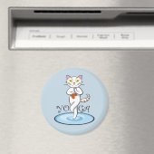 Lindo gato yoga magnet (In Situ (Geschirrspüler))