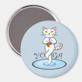 Lindo gato yoga magnet (Vorderseite/Rückseite)