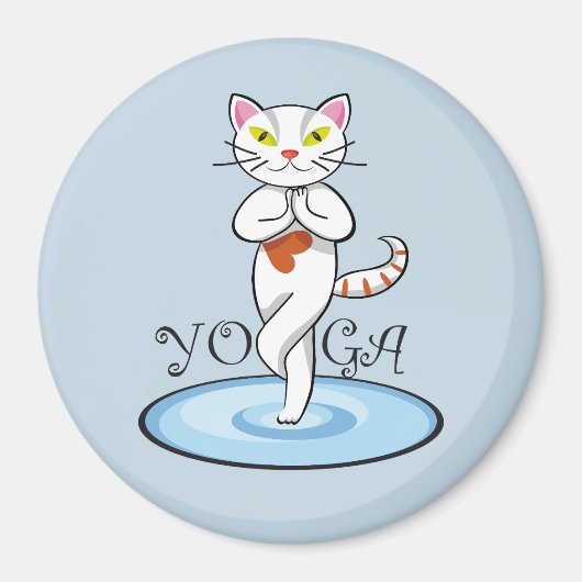Lindo gato yoga magnet (Vorne)