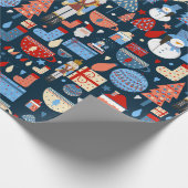 lindo patrón de Navidad Geschenkpapier (Ecke)