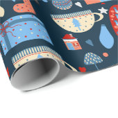 lindo patrón de Navidad Geschenkpapier (Rolleneckpunkt)