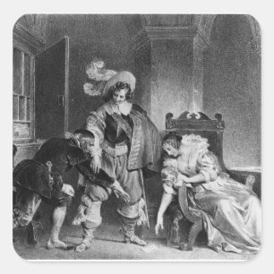 Lindors Buchstabe Quadratischer Aufkleber