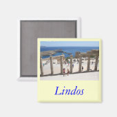Lindos Acropolis Magnet (Vorderseite/Rückseite)