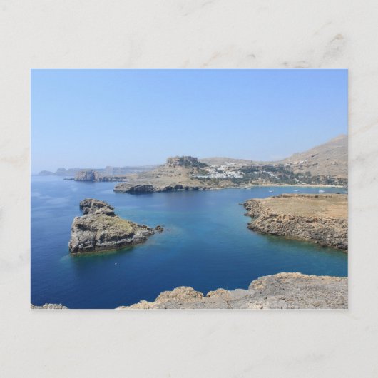 Lindos Acropolis Postkarte (Vorderseite)