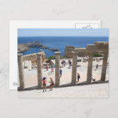 Lindos Acropolis Postkarte (Vorne/Hinten)