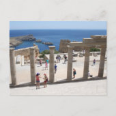 Lindos Acropolis Postkarte (Vorderseite)