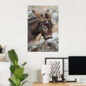 Lindos Donkey Poster (Heimbüro)