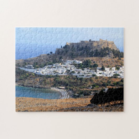 Lindos Festung, Puzzlespiel Rhodos Griechenland Puzzle (Horizontal)