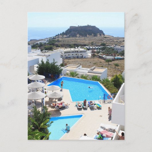 Lindos Gardens Postkarte (Vorderseite)