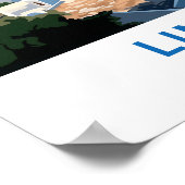 Lindos Greece Travel Print Poster (Ecke)