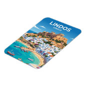 Lindos Griechenland Magnet (Linke Seite)