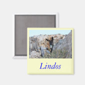 Lindos Magnet (Vorderseite/Rückseite)