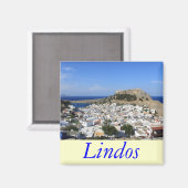 Lindos Magnet (Vorderseite/Rückseite)