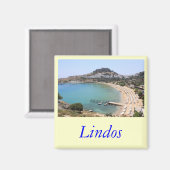 Lindos Magnet (Vorderseite/Rückseite)
