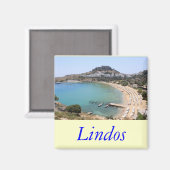 Lindos Magnet (Vorderseite/Rückseite)