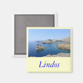 Lindos Magnet (Vorderseite/Rückseite)