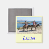 Lindos Magnet (Vorderseite/Rückseite)