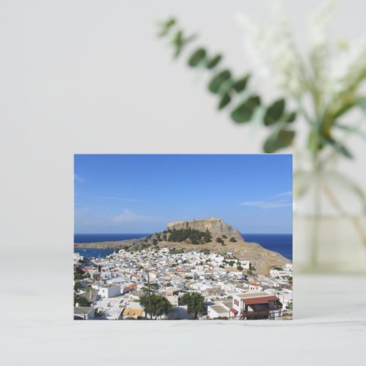 Lindos Postkarte (Stehend Vorderseite)