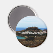 Lindos, Rhodos, Griechenland Magnet (Vorderseite/Rückseite)