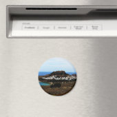 Lindos, Rhodos, Griechenland Magnet (In Situ (Geschirrspüler))