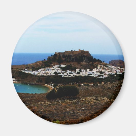 Lindos, Rhodos, Griechenland Magnet (Vorne)