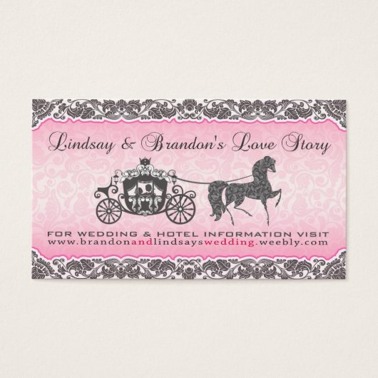 Lindsay & Brandon Rose & Carriage Wedding Design (Vorderseite)