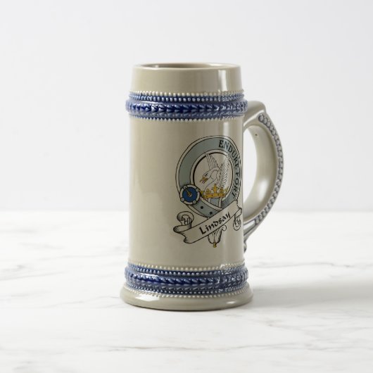 Lindsay-Clan-Abzeichen Bierglas (VorderseiteRechts)