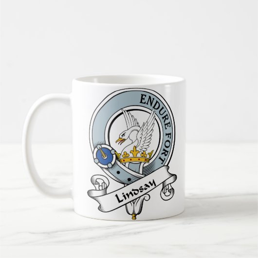 Lindsay-Clan-Abzeichen Kaffeetasse (Links)