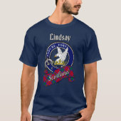Lindsay Clan Badge & Tartan T-Shirt (Vorderseite)