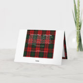 Lindsay Clan Balcarres House Faltkarte Karte (Rückseite)