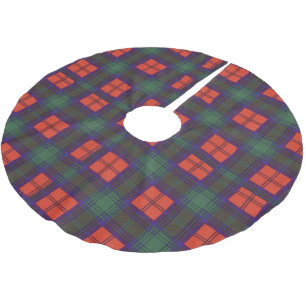 Lindsay-Clan karierter schottischer Tartan Polyester Weihnachtsbaumdecke