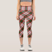 Lindsay Dress Clan Tartan Kariertes Muster Capri Leggings (Vorderseite)