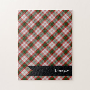 Lindsay Dress Clan Tartan Kariertes Muster Puzzle