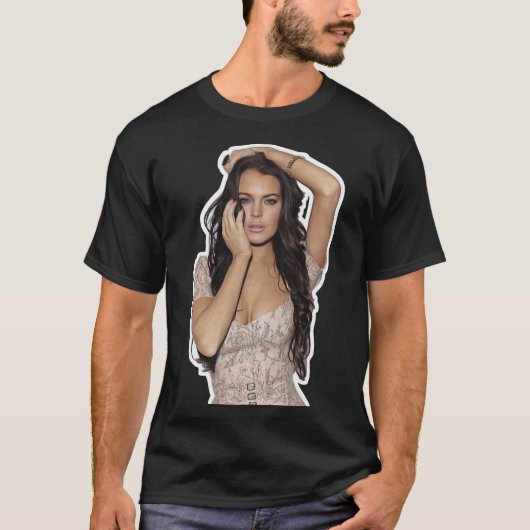 Lindsay Lohan - Celebrity (Oil Paint Art) Classic T-Shirt (Vorderseite)